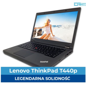 Lenovo T440p i5-4300M * 4 GB DDR3 * 128 GB SSD * Ekran 14" HD * Klasa A