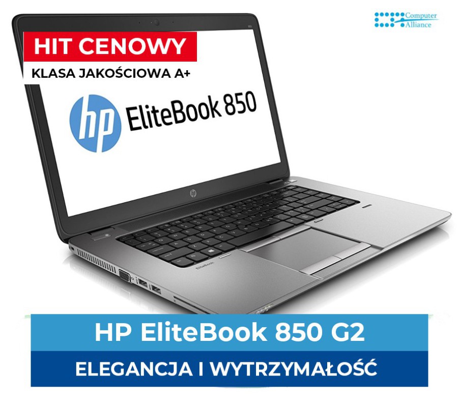 HP EliteBook 850 G2 i5-5300U * 8 GB DDR3 * 128 GB SSD * 15" Full HD * Klasa A