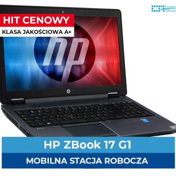 HP ZBook 17 G1 i7-4930MX * 16 GB DDR3 * 128 GB SSD * K5100M 8GB * Ekran 17" HD+ * Klasa A