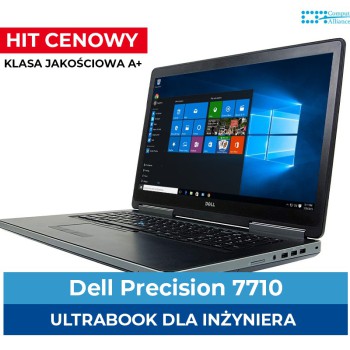 Dell Precision 7710 i7-6820HQ* 16 GB DDR4 * 256 GB SSD M.2 * Quadro M4000m 4 GB * 17,6 " * Full HD IPS