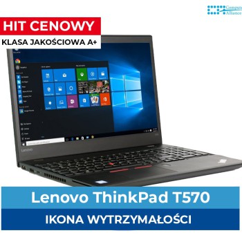 Lenovo T560 i7-6600U * 8 GB DDR3 * 256 GB SSD * Ekran 15" Full HD * Klasa A